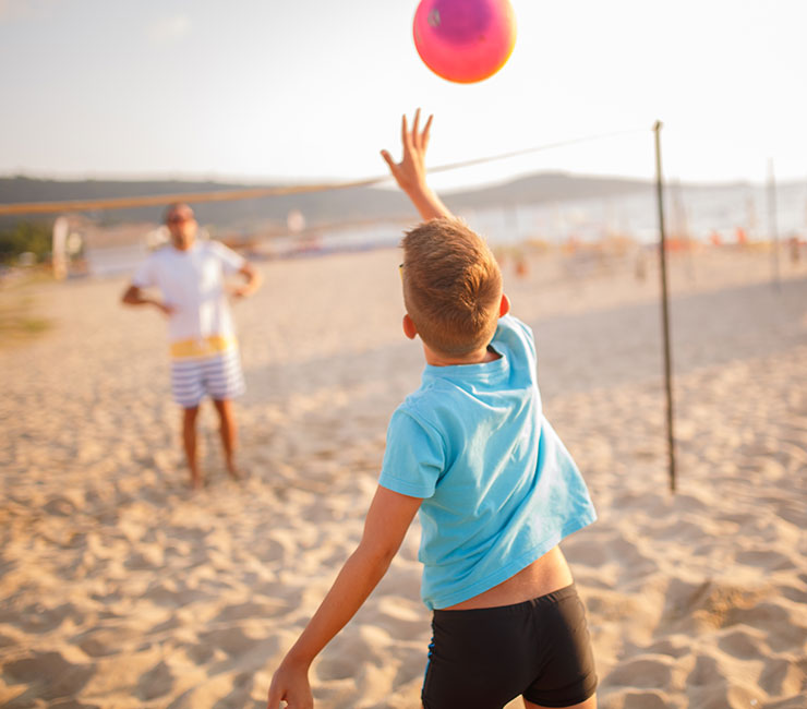 Beach games, an amenity of the Bahia Beach and Boat Club members